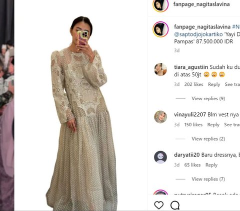 Wow Amazing! This is the Price of the Outfit Worn by Nagita Slavina to Aaliyah Massaid and Thariq Halilintar's Wedding