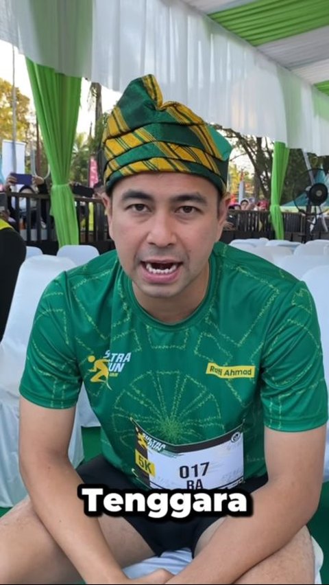 7 Photos of the Excitement of Raffi Ahmad Running a Marathon While Carrying Jajarans Around Southeast Sulawesi