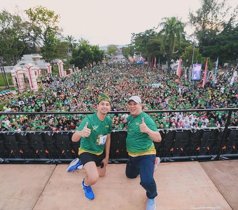 7 Photos of the Excitement of Raffi Ahmad Running a Marathon While Carrying Jajarans Around Southeast Sulawesi