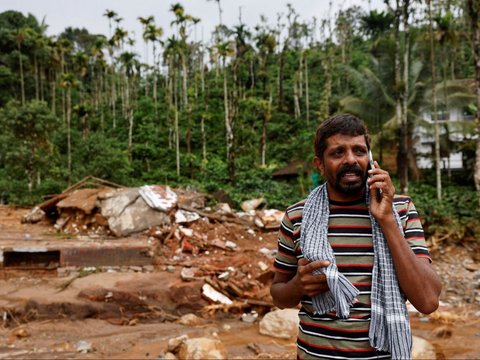 FOTO: Tragis, Banjir dan Tanah Longsor di India Tewaskan Puluhan Orang, Ratusan Masih Hilang