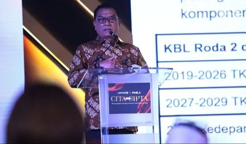 Kepala Staf Kepresidenan (KSP) Moeldoko memberikan sambutan dalam acara Cita dan Cipta 2024 yang diadakan Liputan6.com x Fimela di Jakarta, Rabu (31/7/2024).