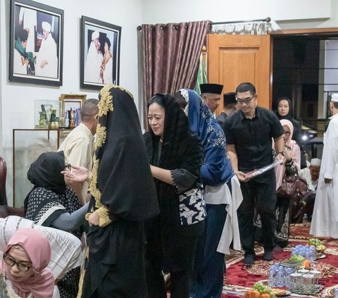 Hadiri Tahlilan di Rumah Duka, Puan Kenang Warisan Ilmu Hamzah Haz