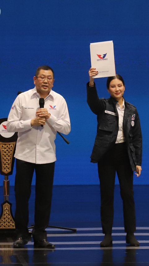 FOTO: Angela Tanoesodibyo Resmi Jadi Ketum Partai Perindo Gantikan Hary Tanoe