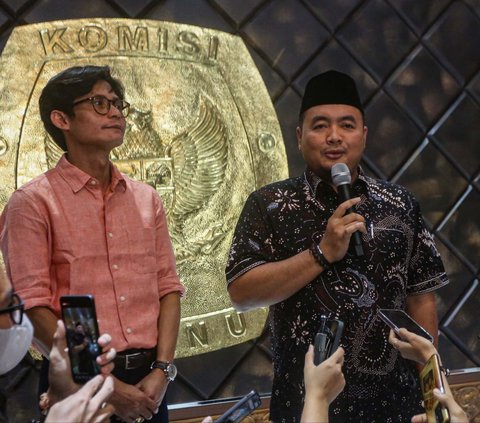 FOTO: Ditunjuk Gantikan Hasyim Asy'ari, Plt Ketua KPU Afifuddin Pastikan Pilkada Serentak 2024 Tak Terganggu