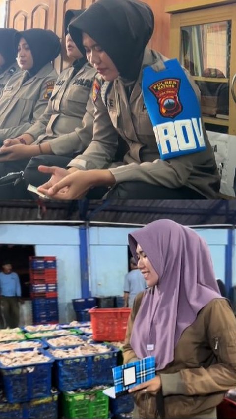 Polwan Ini Ambil Kerja Sampingan Meski Sudah PNS, Jual Ikan di Pasar hingga Bisnis Baju, Tuai Pujian Warganet<br>