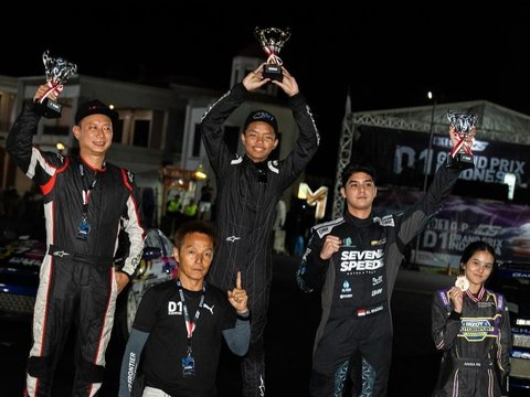 Foto-foto Al Ghazali saat Berhasil Meraih Juara 3 Ngedrift Dihadiri Alyssa Daguise,  Resmi Balikan?