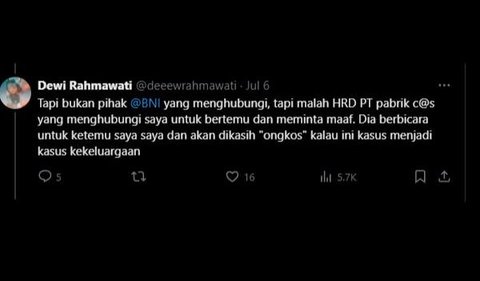 Oknum HRD Minta Damai