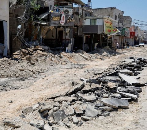 Kamp Nur Shams yang digunakan sebagai tempat pengungsian bagi warga Palestina ini, mengalami peningkatan kekerasan dalam beberapa pekan terakhir. Foto: Reuters<br>