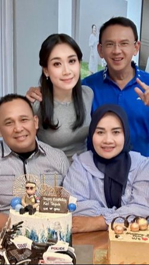 Perayaan Sederhana Ulang Tahun Mertua Ahok Perwira Polisi, Sosoknya Makin Gagah