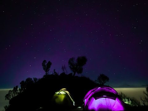 7 Potret Jerome Polin saat Naik ke Gunung Merbabu, Takjub Melihat Keindahan 'Milky Way'