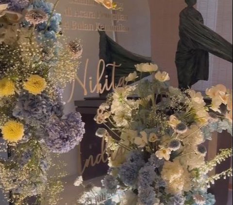 Portrait of Nikita Willy's 4-Month Pregnancy Celebration, Its Decoration is Luxurious