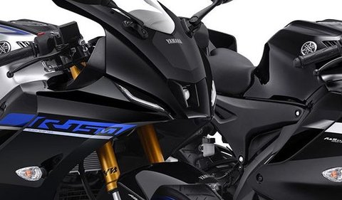 Fairing depan motor R15M Connected-ABS Icon Performance mengalami perubahan grafis pada tulisan R15M