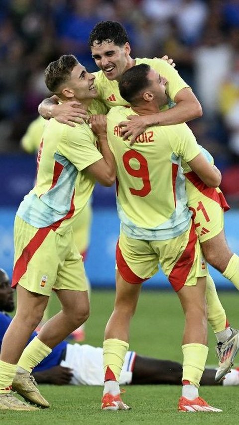 FOTO: Drama 8 Gol! Spanyol Gilas Prancis dan Raih Medali Emas Olimpiade 2024