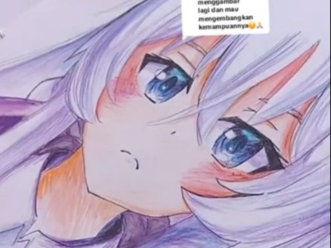 Like a Professional, This Elementary School Student is Great at Drawing Anime with Surprising Results