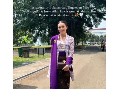 Penampilan Erina Gudono di Momen Acara Tasyakuran 7 Bulanan dan Tingkeban, Potret Cantik Bumil Makin Terpancar