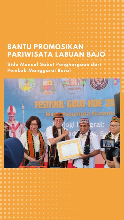 Bantu Promosikan Pariwisata Labuan Bajo, Sido Muncul Sabet Penghargaan dari Pemkab Manggarai Barat