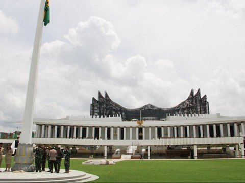 FOTO: Melihat Progres Istana Kepresidenan Jelang Perayaan Hari Kemerdekaan Republik Indonesia ke-79 di IKN