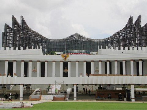 FOTO: Melihat Progres Istana Kepresidenan Jelang Perayaan Hari Kemerdekaan Republik Indonesia ke-79 di IKN