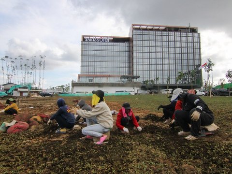 FOTO: Melihat Progres Istana Kepresidenan Jelang Perayaan Hari Kemerdekaan Republik Indonesia ke-79 di IKN