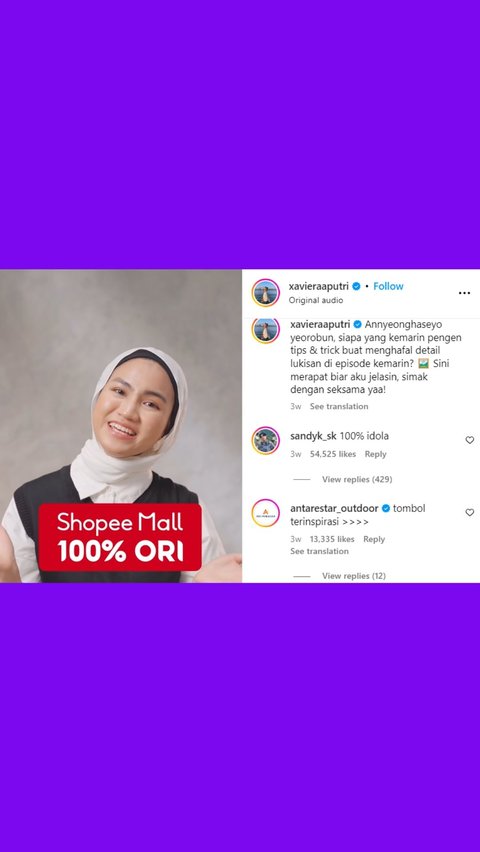 Usaha Xaviera, Sandy, dan Axel CoC Selalu 100%, Belanja Juga Pilih Shopee Mall yang 100% Ori!