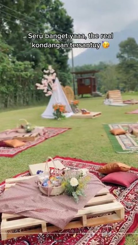 Picnic Concept Wedding at the Foot of the Mountain, Healing Vibe Celebration