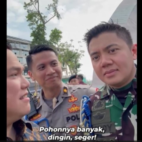 Bikin Gemas, Reaksi Mayor Teddy saat Diajak Nge-Vlog Bareng Erick Thohir Sambut Pagi di IKN