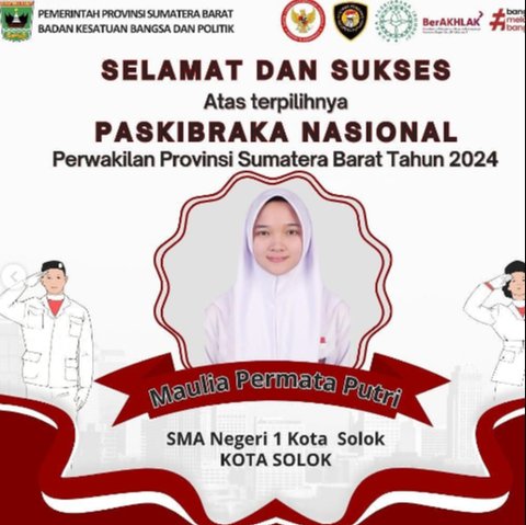 Intip Potret Maulina Permata Putri, Siswi Asal Sumbar Pembawa Baki Bendera HUT RI di IKN
