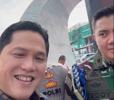 The Moment Erick Thohir Invites Mayor Teddy to Vlog in IKN, His Expression Makes Netizens Adorable