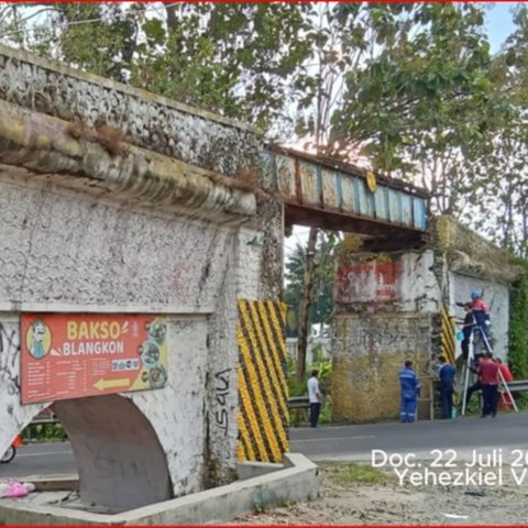 Jembatan Kereta Api Nonaktif di Wonosobo Dibongkar