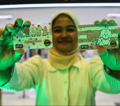 FOTO: Tampilan Imut Kartu KRL Edisi BT21 untuk Para Pengguna Commuter Line