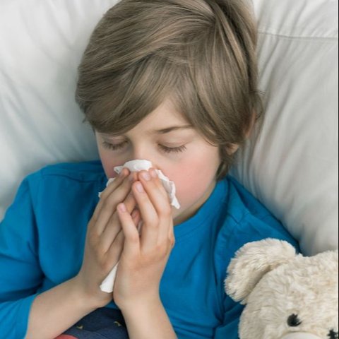 Ilustrasi hidung tersumbat pada anak