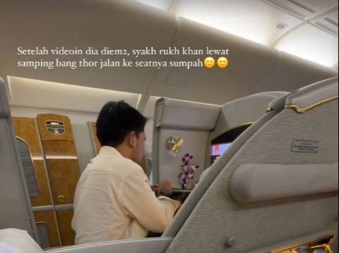 Momen Thariq Halilintar Bertemu Shahrukh Khan di Pesawat Setelah Pulang Honeymoon: Ternyata Duduk di Depan Aku