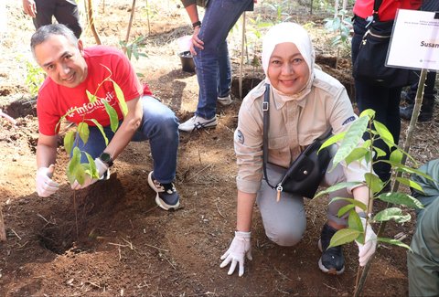 Peduli Kualitas Udara, Infomedia Tanam 1000 Pohon di Kawasan Taman Nasional Gunung Gede Pangrango