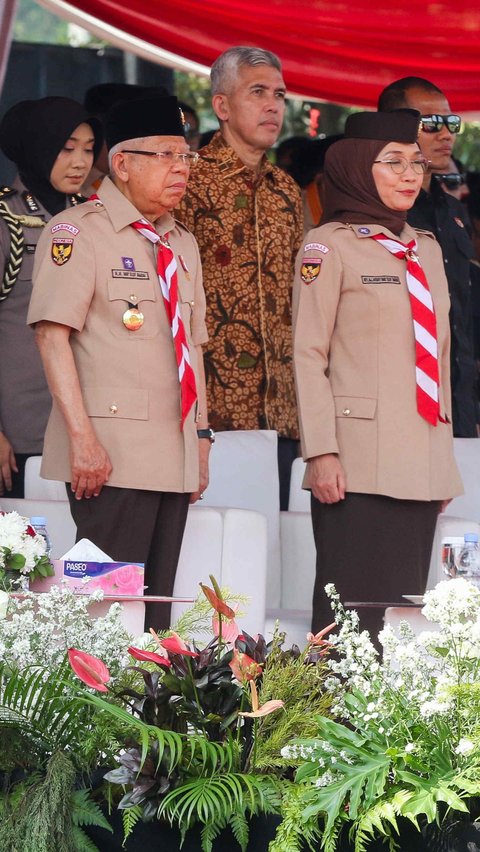 Peringatan Hari Pramuka ke-63 tahun 2024 diikuti sekitar 10.000 anggota Pramuka dari seluruh Kwartir Daerah se-Indonesia. Foto: Liputan6.com/Herman Zakharia