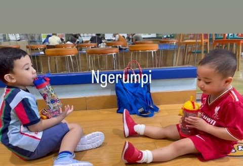 Potret Lucu Rayyanza saat Olahraga, Momen saat 'Ngerumpi' dengan Ukkasya Anak Zaskia Sungkar Kocak Banget!