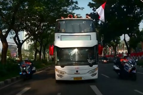 Penuh Keseruan, Intip Momen Arak-arakan Peraih Medali Olimpiade Paris 2024 Keliling Jakarta