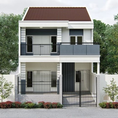 Desain Rumah 2 Lantai Minimalis Type 36