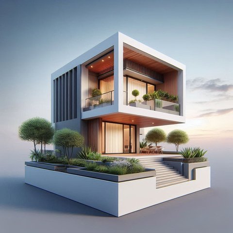 Desain Rumah 2 Lantai Minimalis Type 36