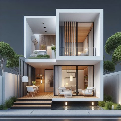 Desain Rumah 2 Lantai Minimalis Type 36