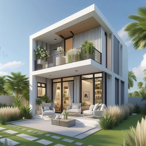 Desain Rumah 2 Lantai Minimalis Type 36