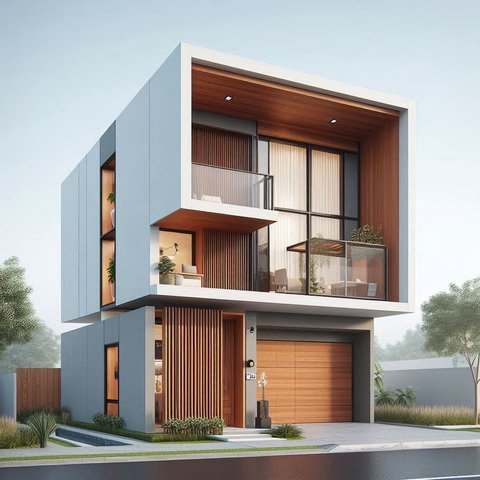Desain Rumah 2 Lantai Minimalis Type 36