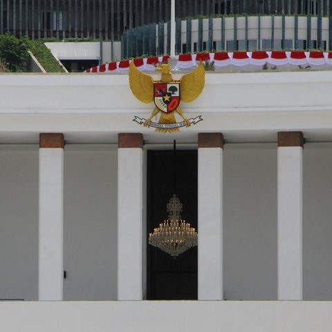 Suasana Istana Kepresidenan Jelang Upacara Hari Kemerdekaan RI di IKN.