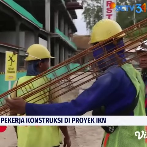 Pekerja konstruksi IKN