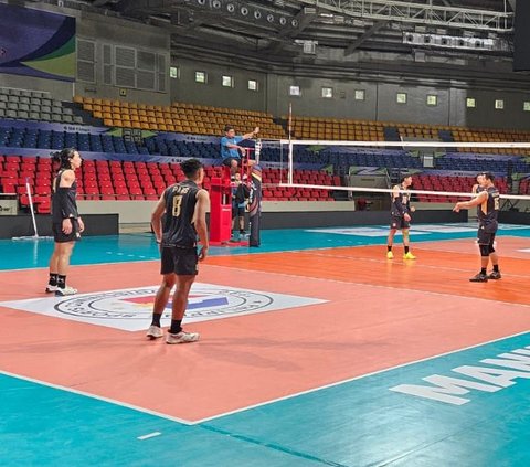 FOTO: Timnas Voli Putra Indonesia Matangkan Persiapan Jelang Duel Lawan Thailand di SEA V League 2024