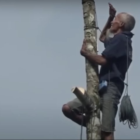 Sambut HUT ke-79 Kemerdekaan Indonesia, Aksi Mapala Kibarkan Bendera Merah Putih  di Jembatan Kebumen Ini Curi Perhatian