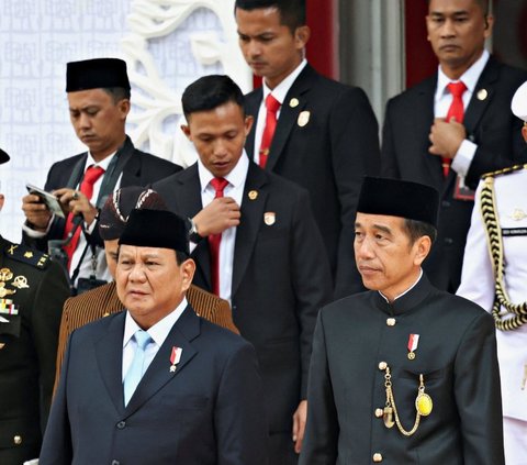 FOTO: Pidato Jokowi di Gedung DPR Diwarnai Aksi Prabowo Beri ‘Hormat’