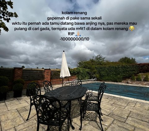 Indonesian Girl Reviews Her Grandmother's House in England, Equipped with a Helipad and the Distance from the Front Door to the Gate is Good for Jogging