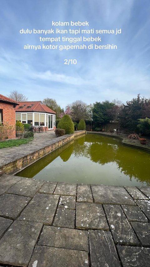 Indonesian Girl Reviews Her Grandmother's House in England, Equipped with a Helipad and the Distance from the Front Door to the Gate is Good for Jogging