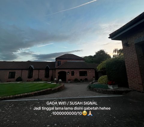 Indonesian Girl Reviews Her Grandmother's House in England, Equipped with a Helipad and the Distance from the Front Door to the Gate is Good for Jogging