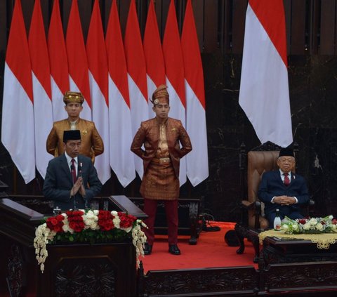 FOTO: Disaksikan Prabowo, Jokowi Pidato RAPBN Singgung Keberlanjutan Pembangunan IKN hingga Makan Bergizi Gratis